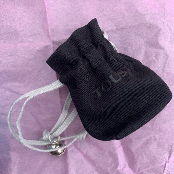 TOUS Gift Wrap Gift Packaging Jewelry Bag with Silver Bell - Picture 5 of 10